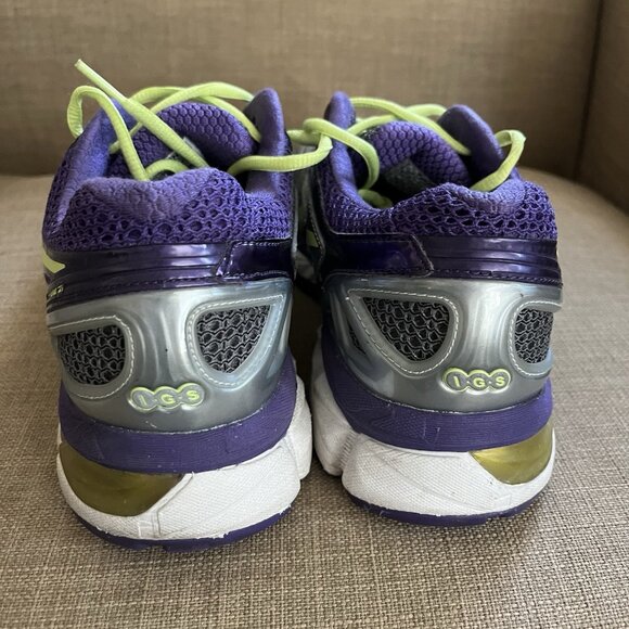 Asics Gel Kayano 21 Womens Size 11 Running Shoes Purple Green Silver T4H7N - Picture 5 of 11